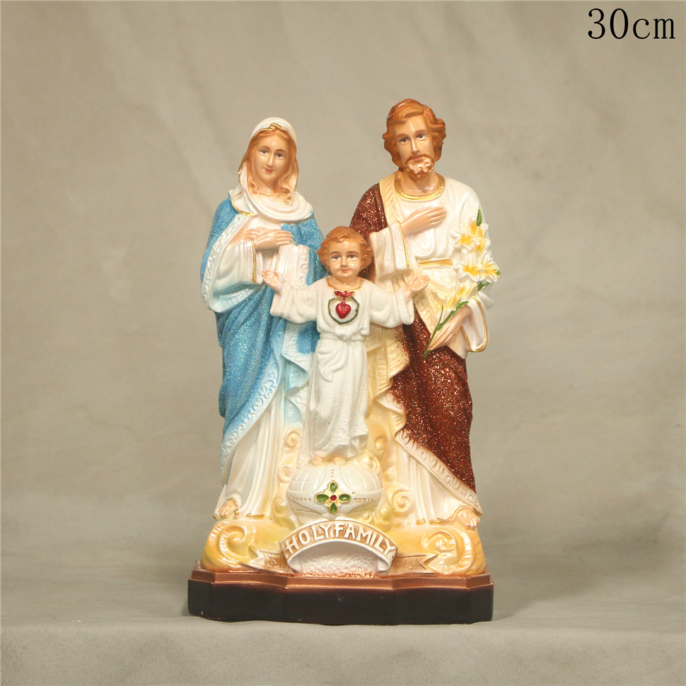 Envío gratis 30cm decoración artesanal estatua de luz de Joseph Wang decoración de figura de la familia sala de estar