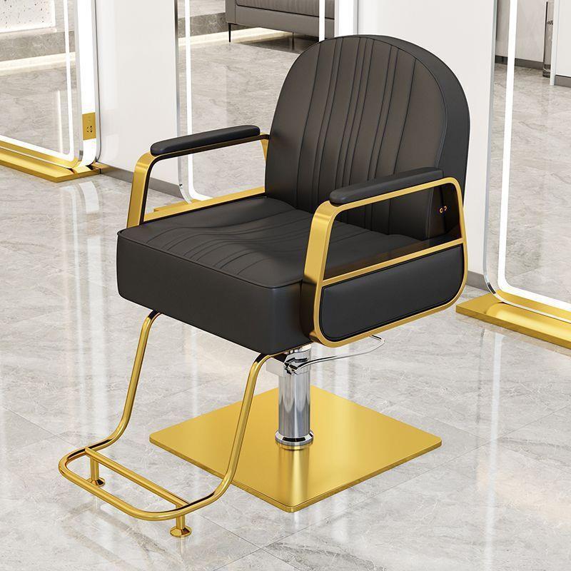 Silla de peluquería silla de salón de peluquería silla de corte de pelo silla de elevación rotativa de acero inoxidable silla de barbero image 30