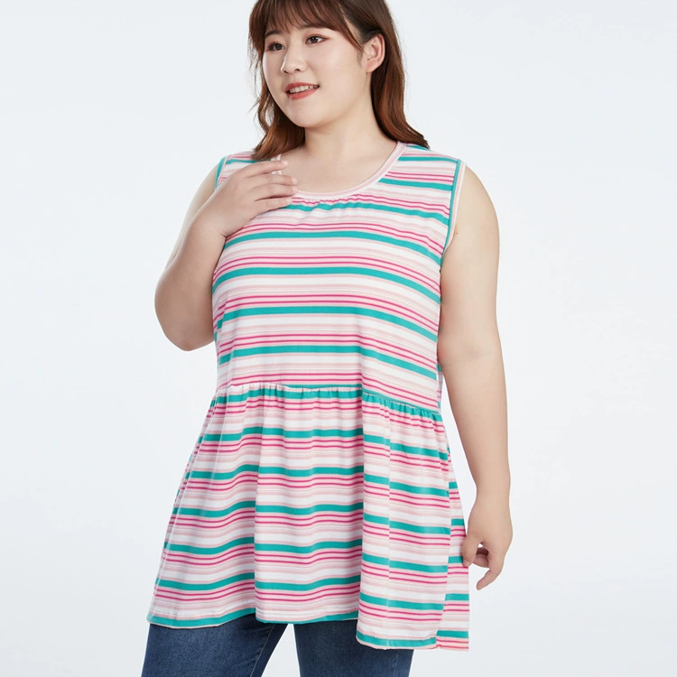 Женская одежда, 200 кг, 300 кг, большие размеры, юбка-жилет в полоску толстого трикотажа, прошитая юбка на подтяжках, жилет-юбка, толстая