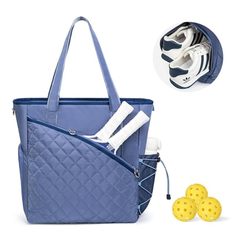 Nuevo bolso de tenis transfronterizo, bolso de pelota, 3 - 4 raquetas con compartimiento de zapatos y bolsillo húmedo
