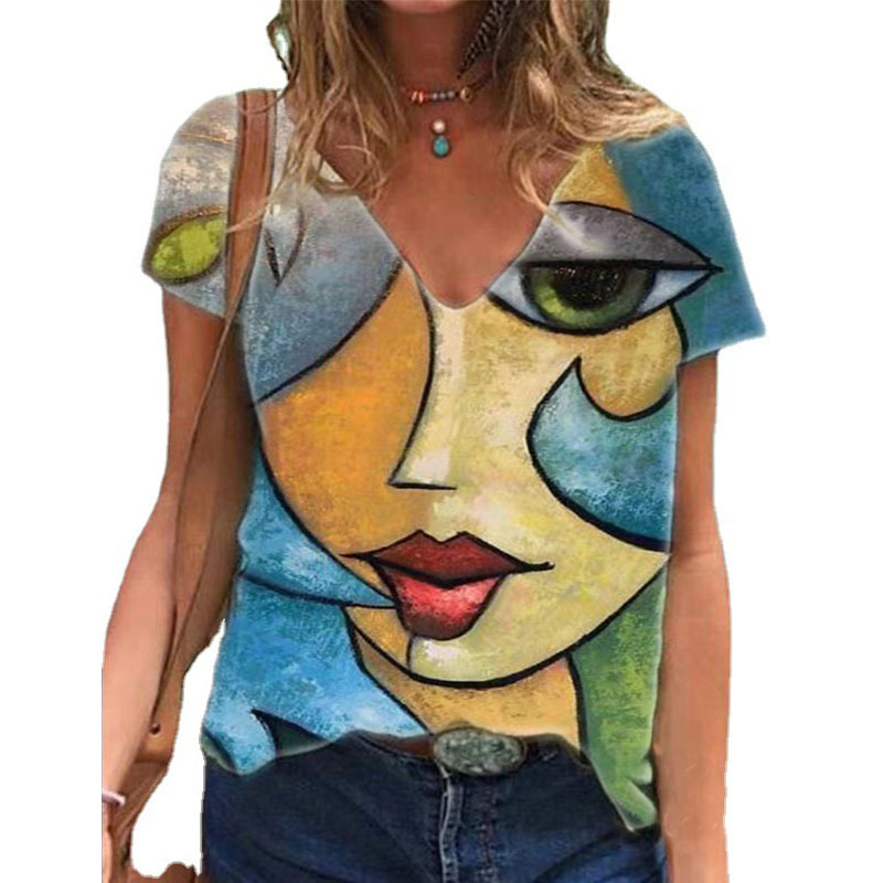 Stylish V-neck T-shirt