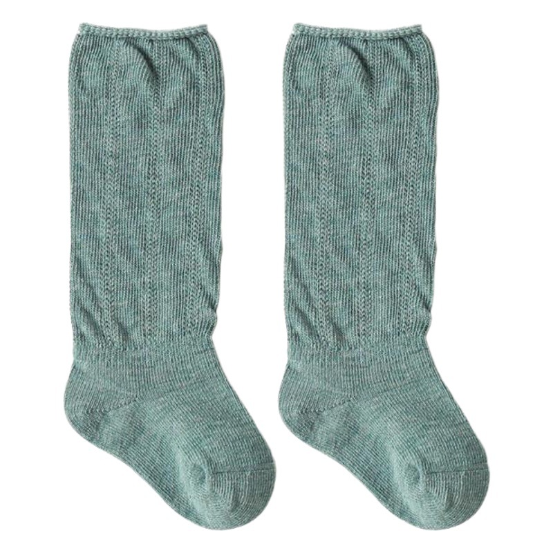 20 nuevos calcetines de pila para niños otoño color sólido bebé calcetines largos de algodón cabeza de costura sin hueso bebé hasta la rodilla calcetines de media pantorrilla