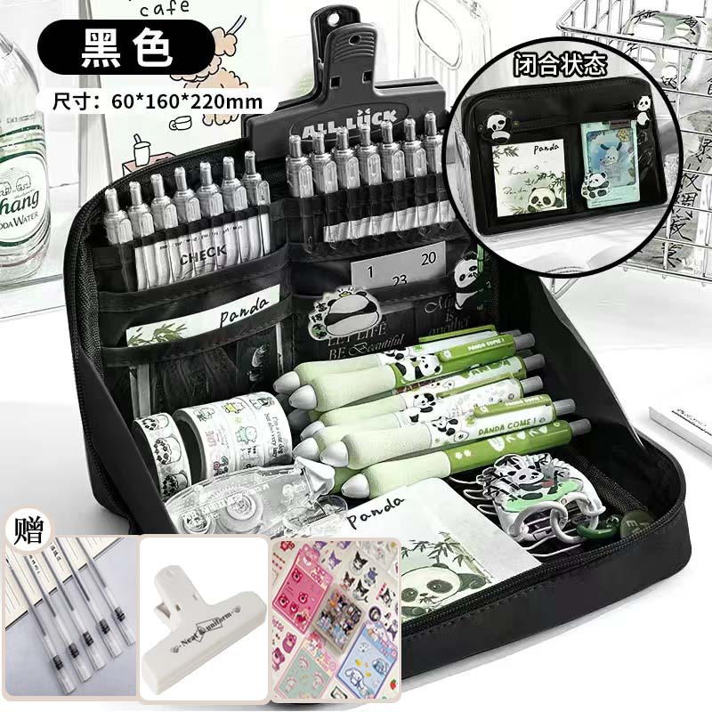 Nueva caja de lápices de gran capacidad de 12 capas de alto aspecto dopamina chica papelería caja de lápiz de almacenamiento de estudiantes de secundaria