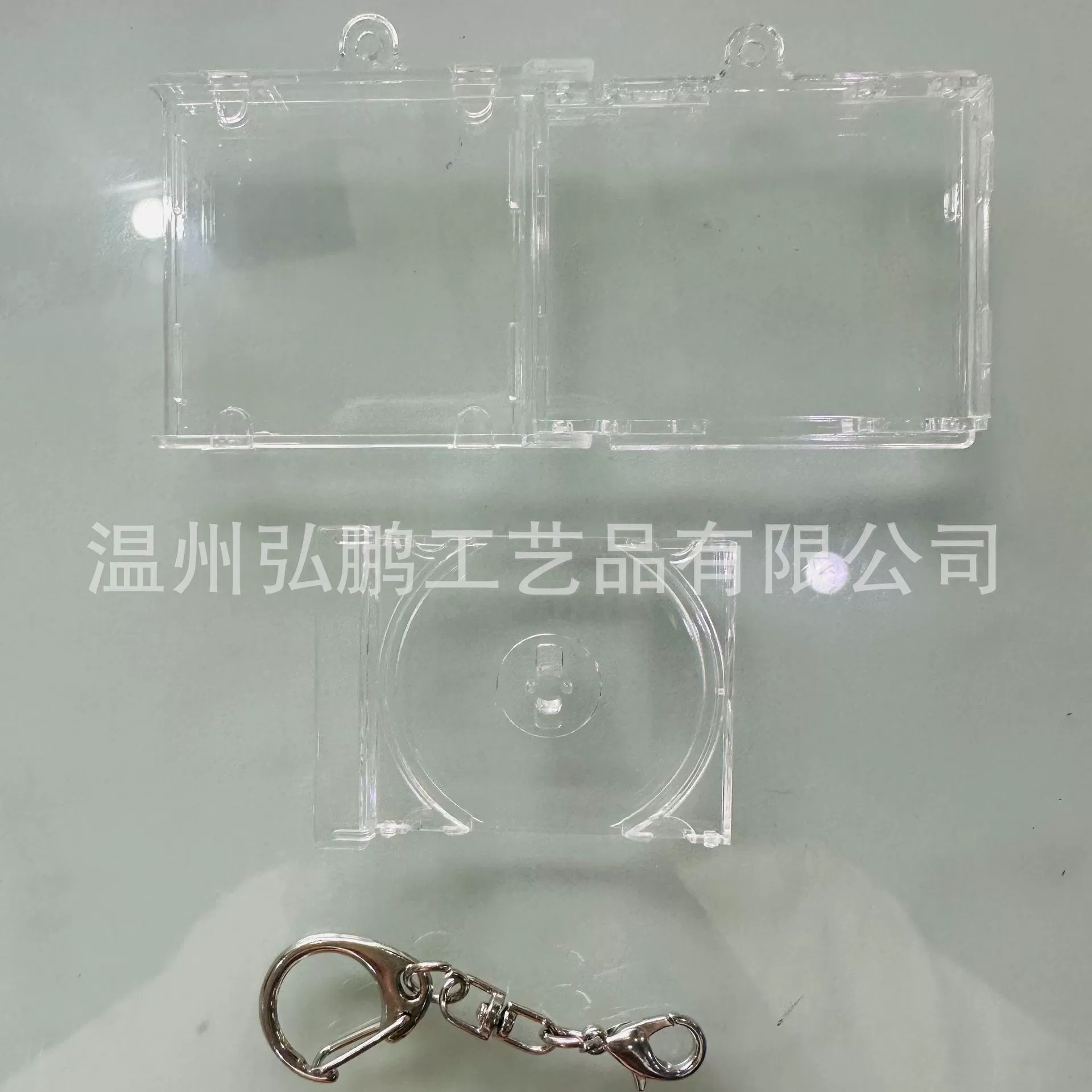Induction Keychain Pendant, NFC DIY Case 53×45×8 mm, Empty Box with Chain or Clasp