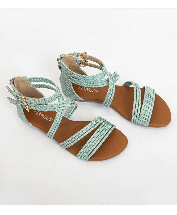 Women's Basic Solid Color Round Toe Fashion Sandals display picture 11