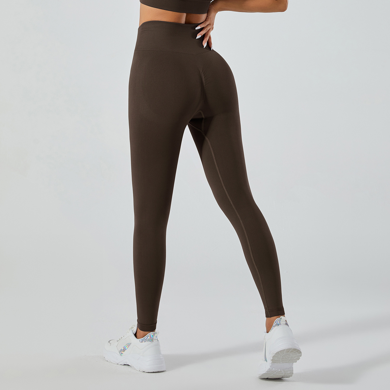 Sin vergüenza línea pantalones de yoga Levantamiento de cadera de cintura alta de mujer melocotón Medias elásticas de cadera Pantalones deportivos correr pantalones de fitness Pantalones