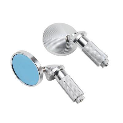 Suitable for Honda NWF125 Motorcycle rearview mirror - cnc-mini-handle-mirror-silver