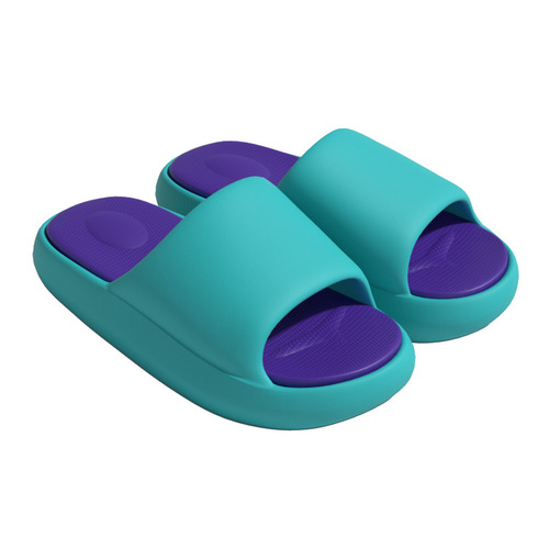 Thick-soled EVA couple slippers, women's summer home-use, household, cool slippers, fashionable indoor and outdoor anti-slip sports men's sandals