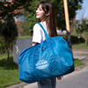 Folding travel bag, capacious storage system, organizer bag