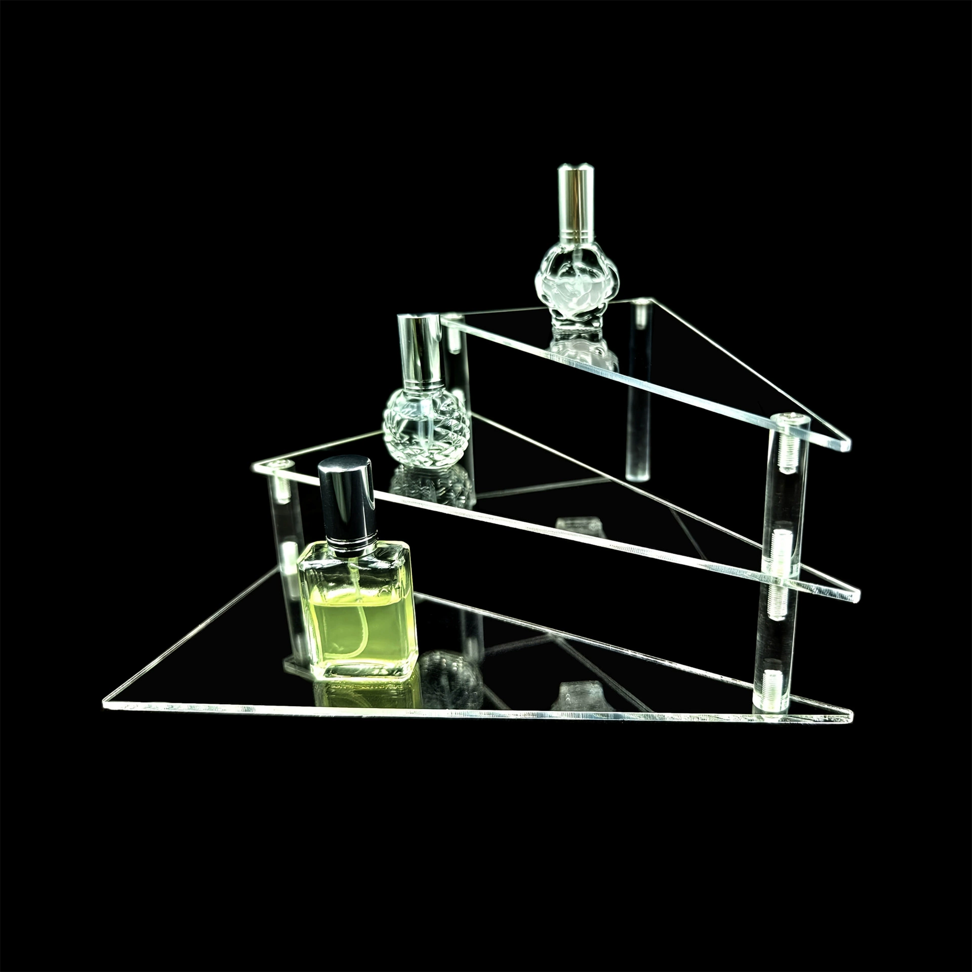 Популярная трехслойная прозрачная акриловая подставка для кукол, десертов, кексов и закусок