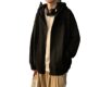 Spring and Summer Casual Sweater Men's Season Korean Fashionable Student's Zipper Jacket Loose Sports Top fleece-lined Hooded Cardigan