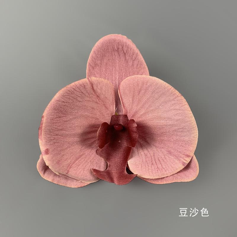 金色蝴蝶兰花头绢花直径假花diy头饰花花景观花墙造型花艺绿植|undefined
