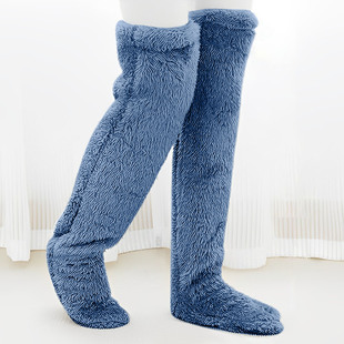 Amazon independent station Japanese warm leg warm plush pantyhose long tube exposed feet sleep socks