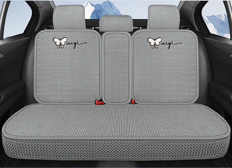 Car seat cushion, all-season breathable ice silk car cushion, universal five-seater car seat cushion and seat cover, direct from the manufacturer