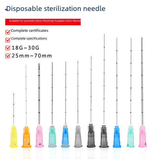 Disposable micro-cosmetic needle 21g/22/27/18/2325G50mm70mm dental Ophthalmic blunt needle