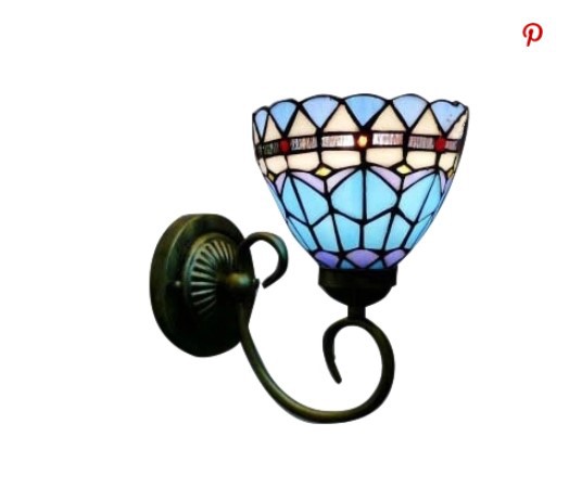 Baohua Tiffany moderno color minimalista lámpara de pared dormitorio lámpara de noche pasillo de estilo europeo salón lámpara de pared de fondo