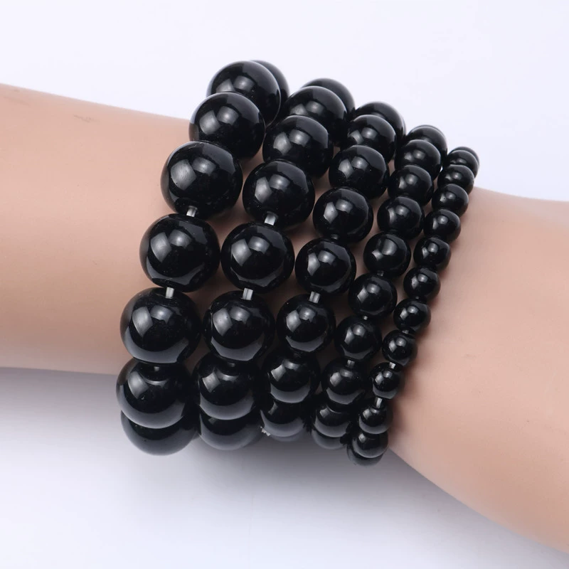Beaded bracelet natural stone for St. Valentine Day, paired watches for beloved, 6mm, 16mm, Birthday gift