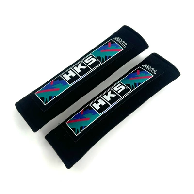 Seat belt shoulder pad JDM Japan thickened soft and - hks-black-b-style