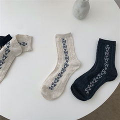 Korean-style bow socks trendy girl love heart crew socks student casual crew socks college style couple socks