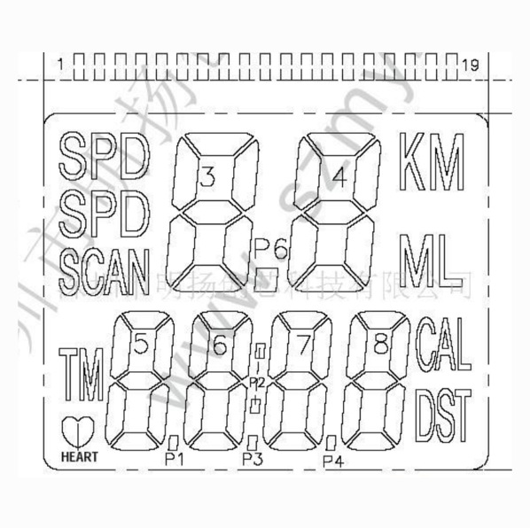 供应健身车表双行带速度IC(图)