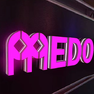 Meishi LED advertising back luminous character acrylic mini character signboard 3D printing luminous character