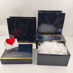 Original ES aselan skin care set gift box liquid foundation air cushion small brown bottle eye cream gift packaging gift bag