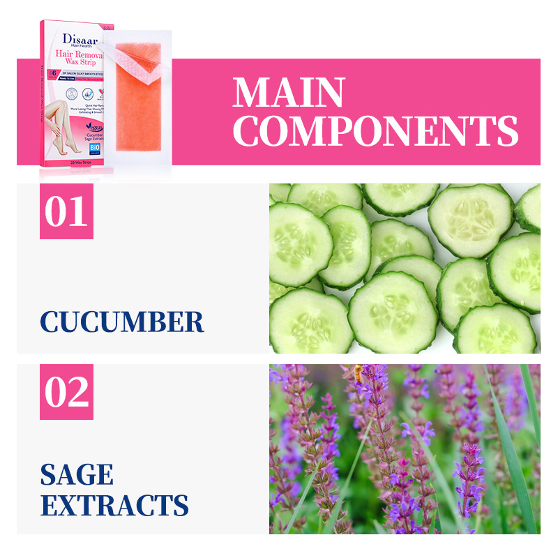 vaska papīrs Disaar DIY zona sieviešu sejas bez lūpu roku matu noņemšanas plāksterim_voghion.com