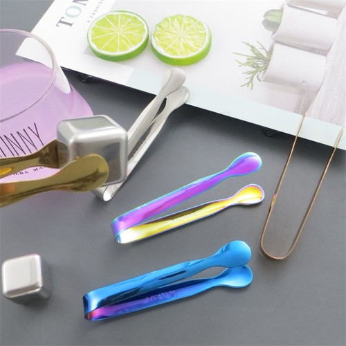 304 stainless steel ice clip, sugar clip, gold mini food clip, towel clip, ice bucket, ice grain clip, LOGO can be added