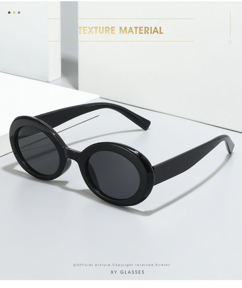 50g Weight Full Frame Glasses Structure Sunglasses Classification Ac, UV400 Protection Lens Material Oval Frame Glasses Style Outdoor, Travel Occasion Solid Color Pattern All Seasons Season Unisex Gender Simple Style, Classic Style Style Grey, Black Color Simple Style Classic Style Solid Color Ac UV400 Protection Oval Frame Full Frame Women's Sunglasses 1