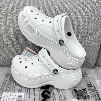 (Трансграничная торговля), (Оптовые продажи), тапочки в стиле Crocs, пляжная ультрамягкая пляжная обувь на платформе, закрытый носок
