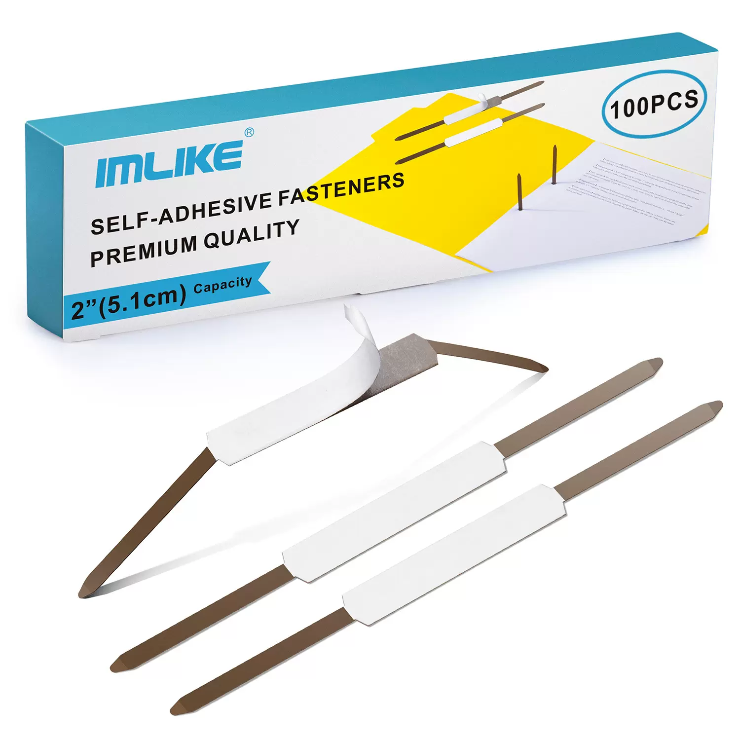 工厂直销粘性铁装订夹打孔器文件装订夹A4带粘金属装订夹