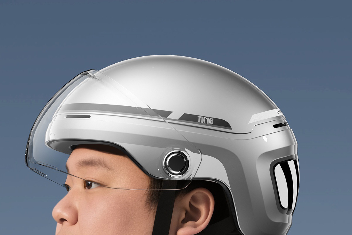 Two Little Bees 3C Certified Helmet Electric Motorcycle Men and Women Large Size Half Helmet All Year Round Safety Helmet Large Head Circumference