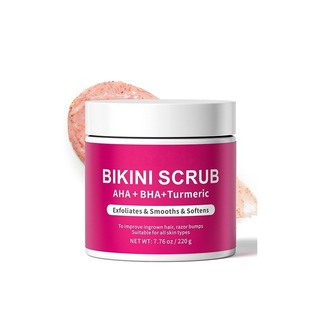 Bikini Area Exfoliator with 10% Aha+Bha and Turmeric Scrub