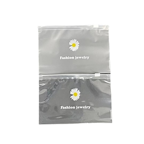 Matte daisy zipper bag cartoon cactus rubber band head rope storage bag small accessories chick packaging bag