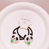 Hd4257 Cute mini panda hair circle sweet girl trumpet grabbing duckbill new tide cool new hair accessories