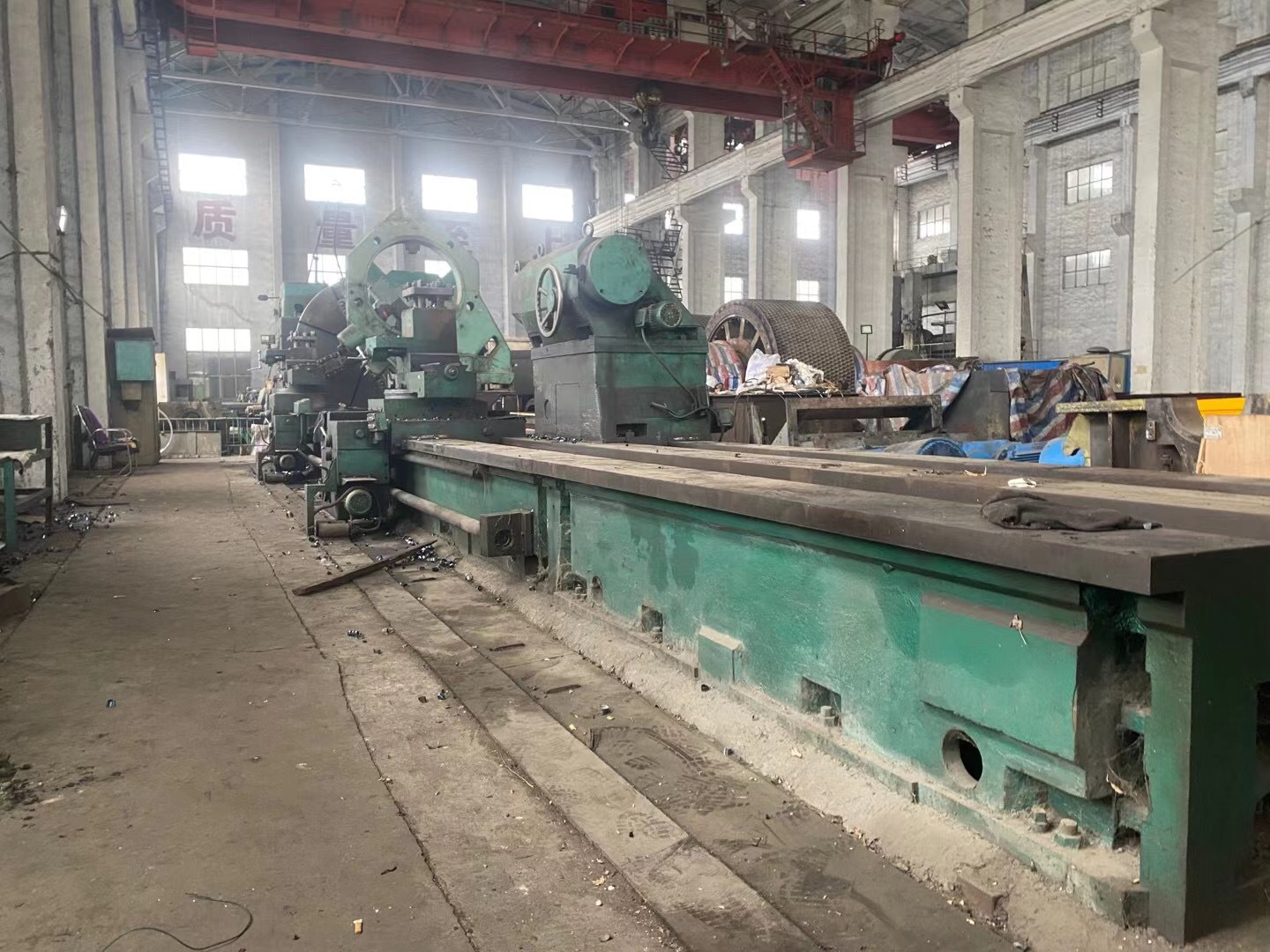 售出二手机床车床重型卧式车床C61200/8米青海重型机床