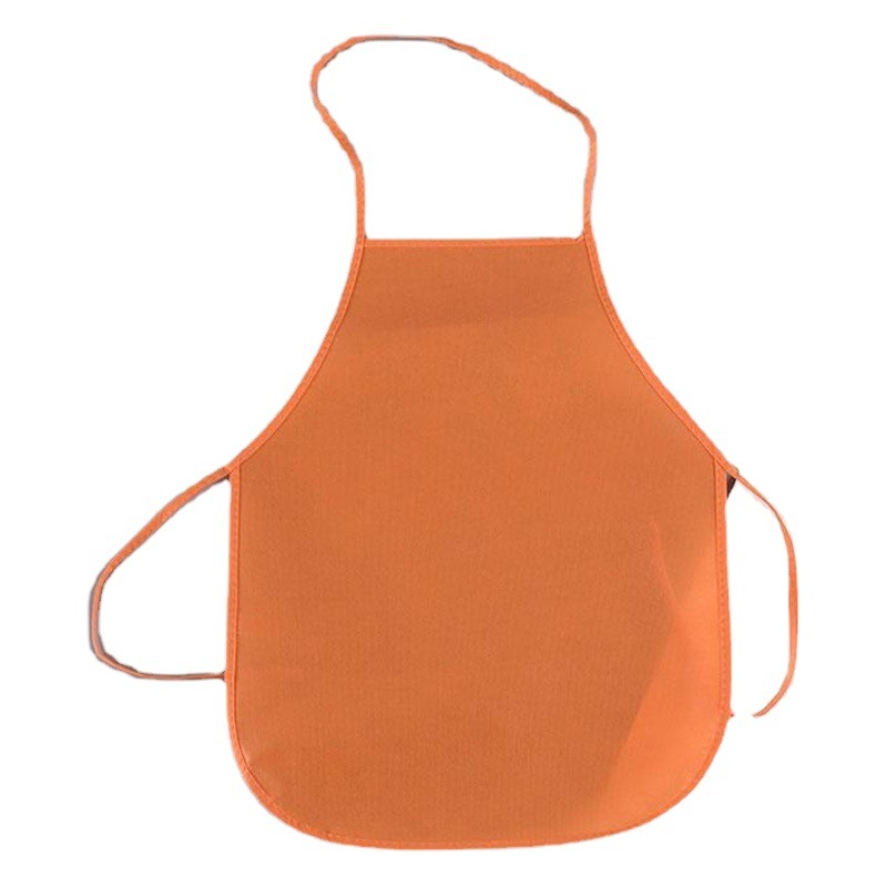 Solid color spot wholesale sewing multi-color children's non-woven apron children's disposable overalls bib painting anti-fouling
