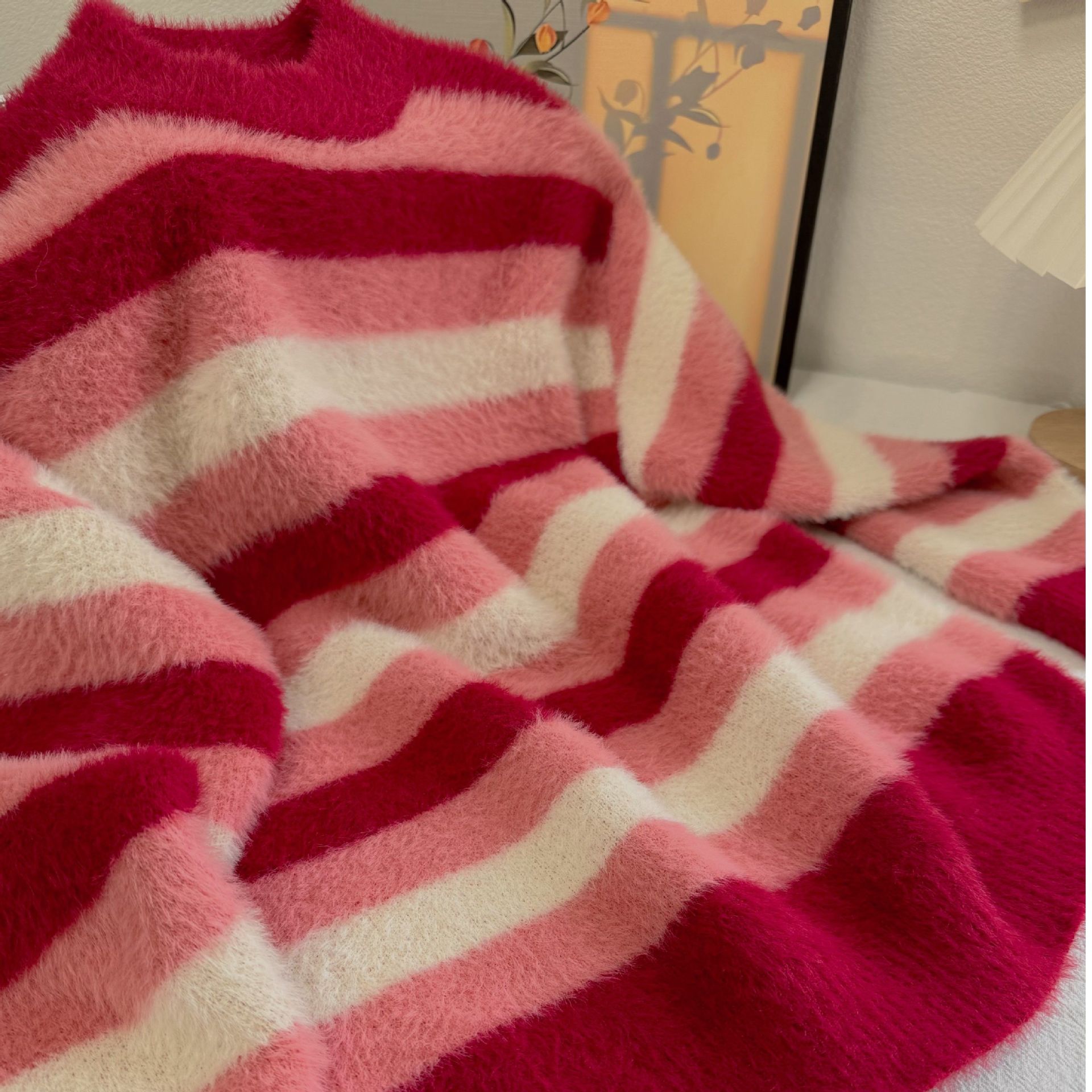 Niños imitación de agua suéter de invierno niñas otoño y invierno nuevo estilo coreano jersey niños de mediana edad tendencia de chaqueta roja Año Nuevo