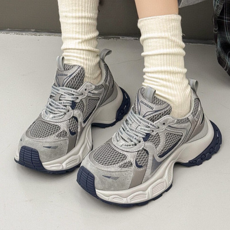 真皮老爹鞋女2025新款秋季百搭厚底增高爆款小白鞋软底休闲运动鞋|undefined