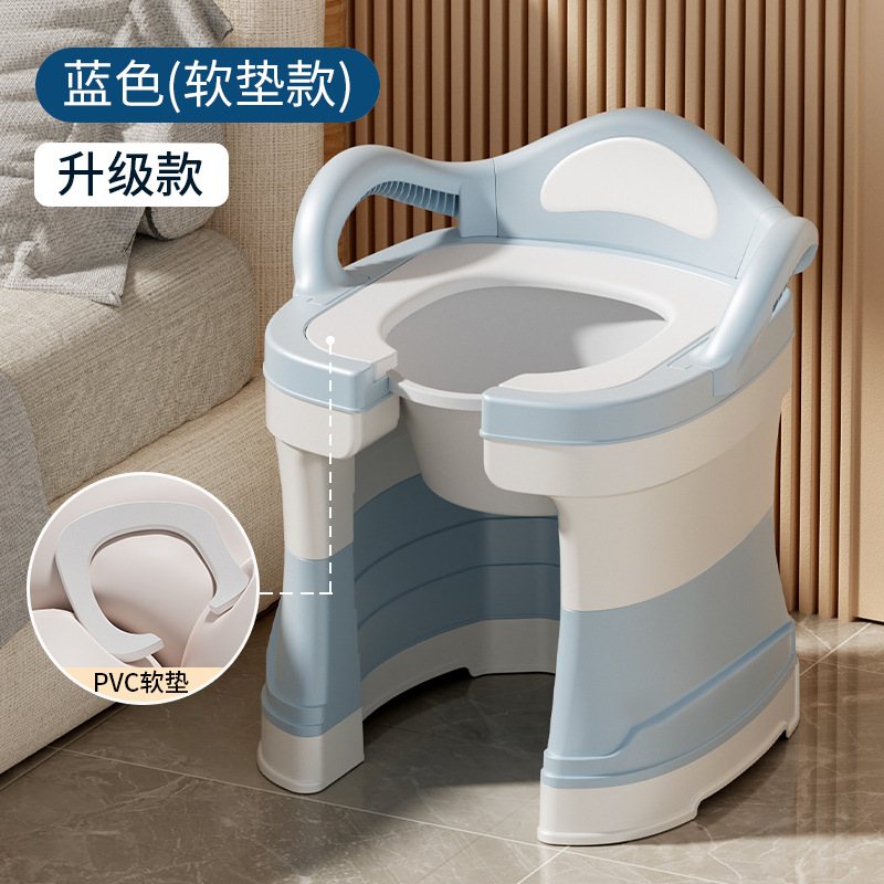 Silla Inodoro Portátil para Baño de PP Antideslizante para Ancianos y Embarazadas image 32