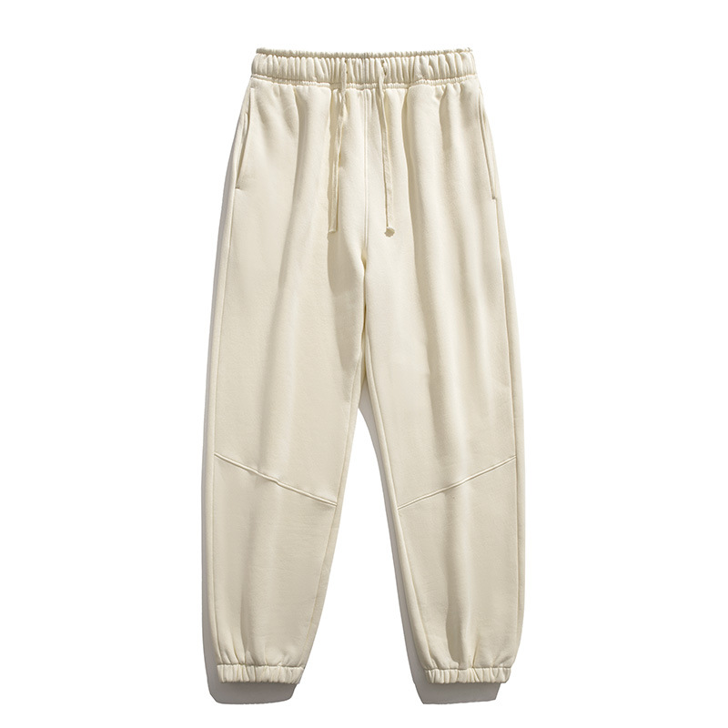 2023 otoño e invierno nuevo 350g Terry sweatpants hombres y mujeres mismo engrosado cómodo deportes casual moda elástico boca