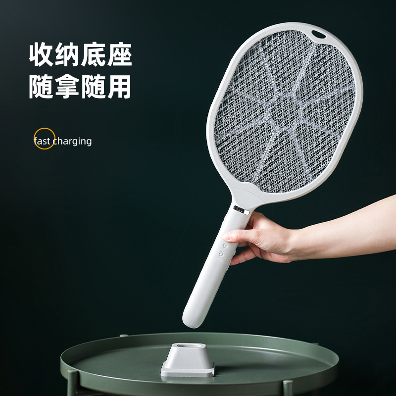 新款太阳神电蚊拍 USB二合一电击式灭蚊灯 家用灭蚊拍电苍蝇拍