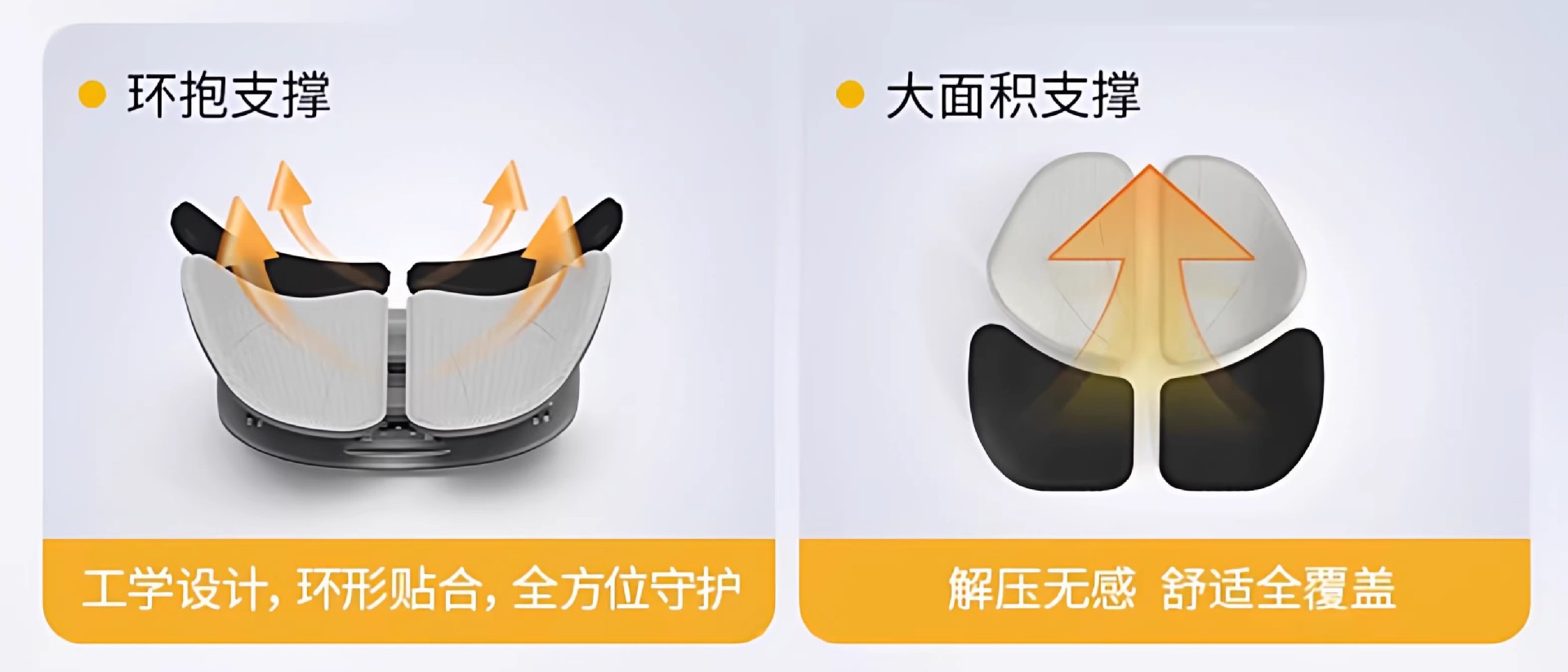 Ergonomic Lumbar Support Cushion for Office Chair, Back Cushion, Waist Support, Chair Cushion, Long Sitting Lumbar Pad, Seat Lumbar Support
