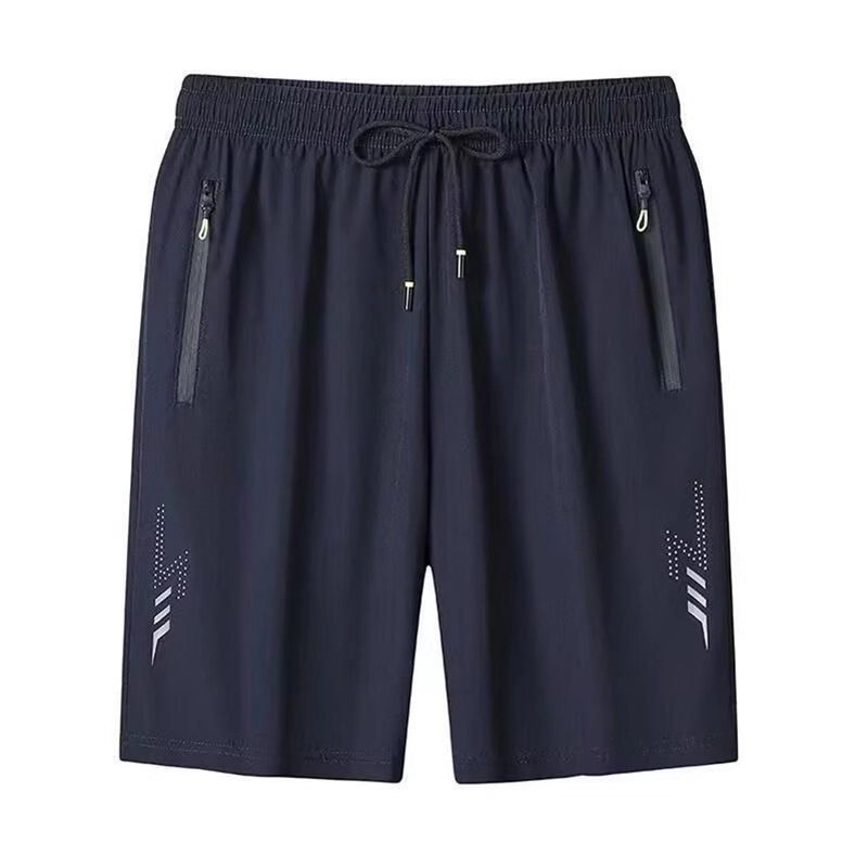 Men's Ice Silk Shorts Men's Summer Thin Sports Casual Breathable Men's Five-point Pants Men's Loose plus size Five-point Pants