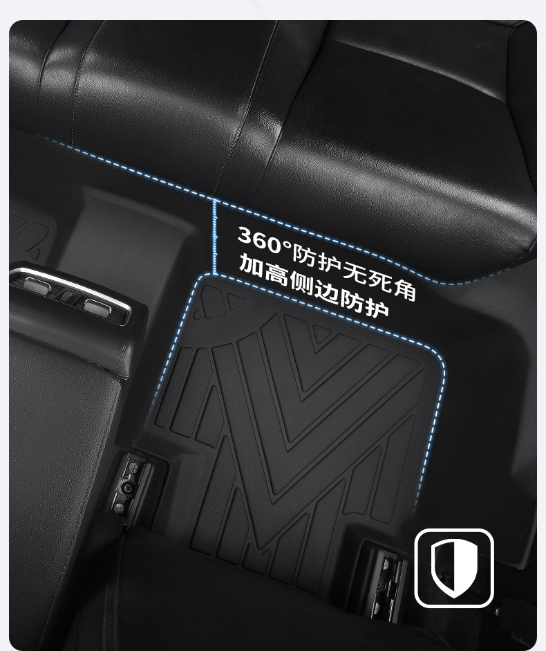 TPE Car Floor Mats for Lavida Sagitar Magotan Passat Xingyue L Audi A4