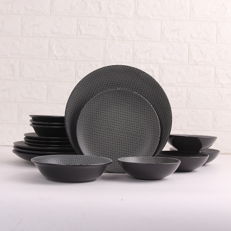 Creativo occidental cerámica vajilla nórdico plato traje