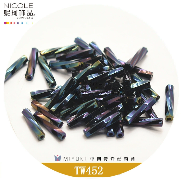 Японский майюки импортирован Mizhu 2.7*12мм Yuxing спиральная трубка 18 цветов матовый-AB серия цветов 10г свободные бусины