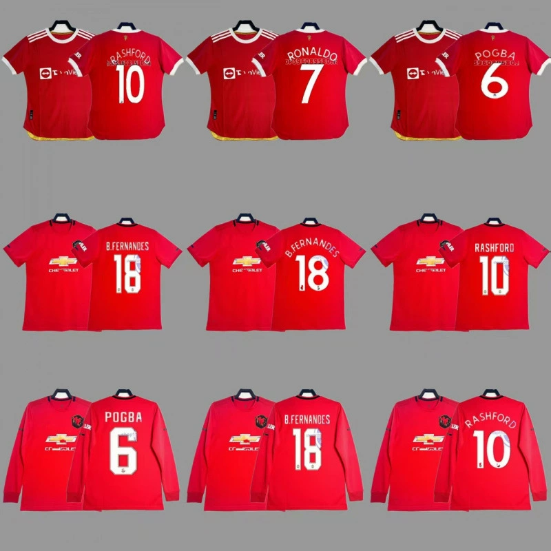 Ретро-трикотаж Футбольный костюм Борг Балука Куи Брасфорд B Fe C Роналду с длинными рукавами