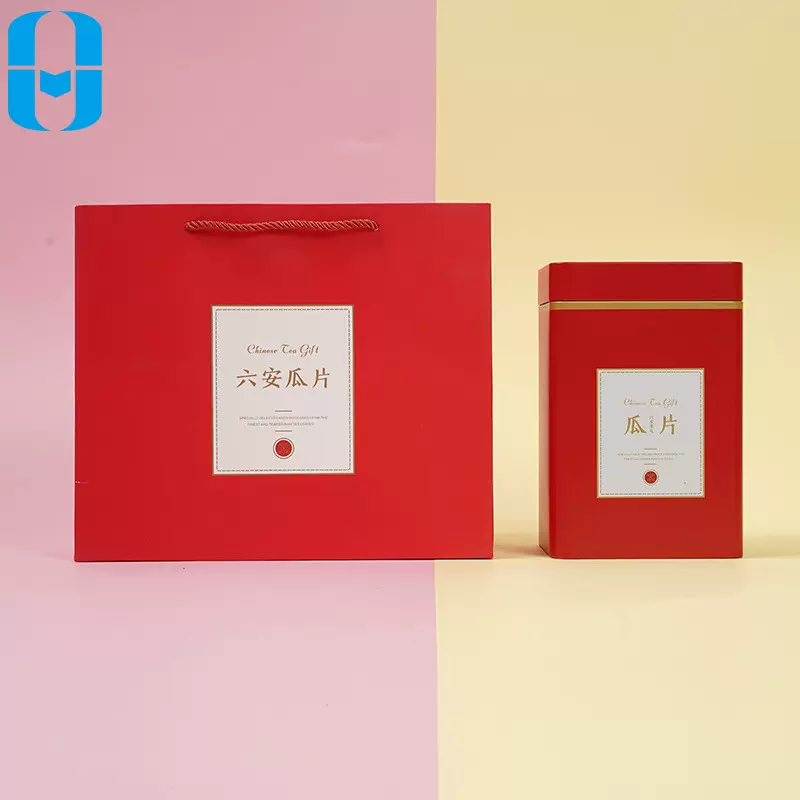 250g六安瓜片茶叶铁罐长方形空罐子批发新款简装礼盒厂家直供