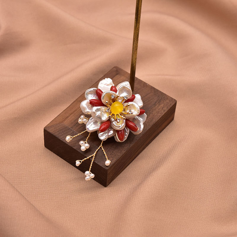 Xlentag natural agua dulce real perla broche ramillete boda dama moda Corea del Sur temperamento broche para las mujeres